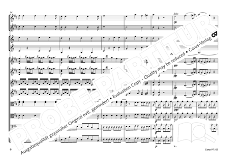 Concertone in D major Horn scores gallery preview page 7