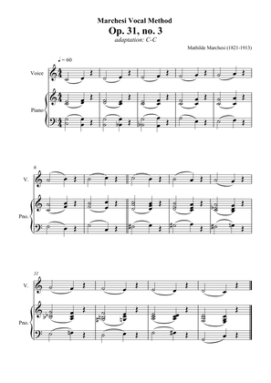 Marchesi Vocal Method Op. 31, no. 3