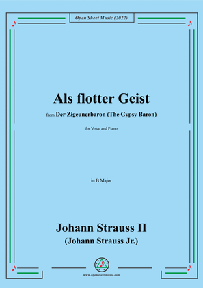 Johann Strauss II-Als flotter Geist,in B Major