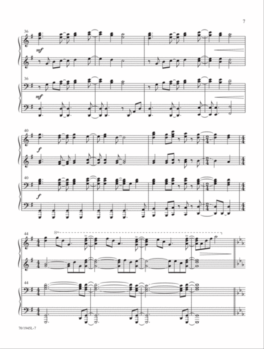 Come, Christians, Join to Play! Piano Duet scores gallery preview page 7