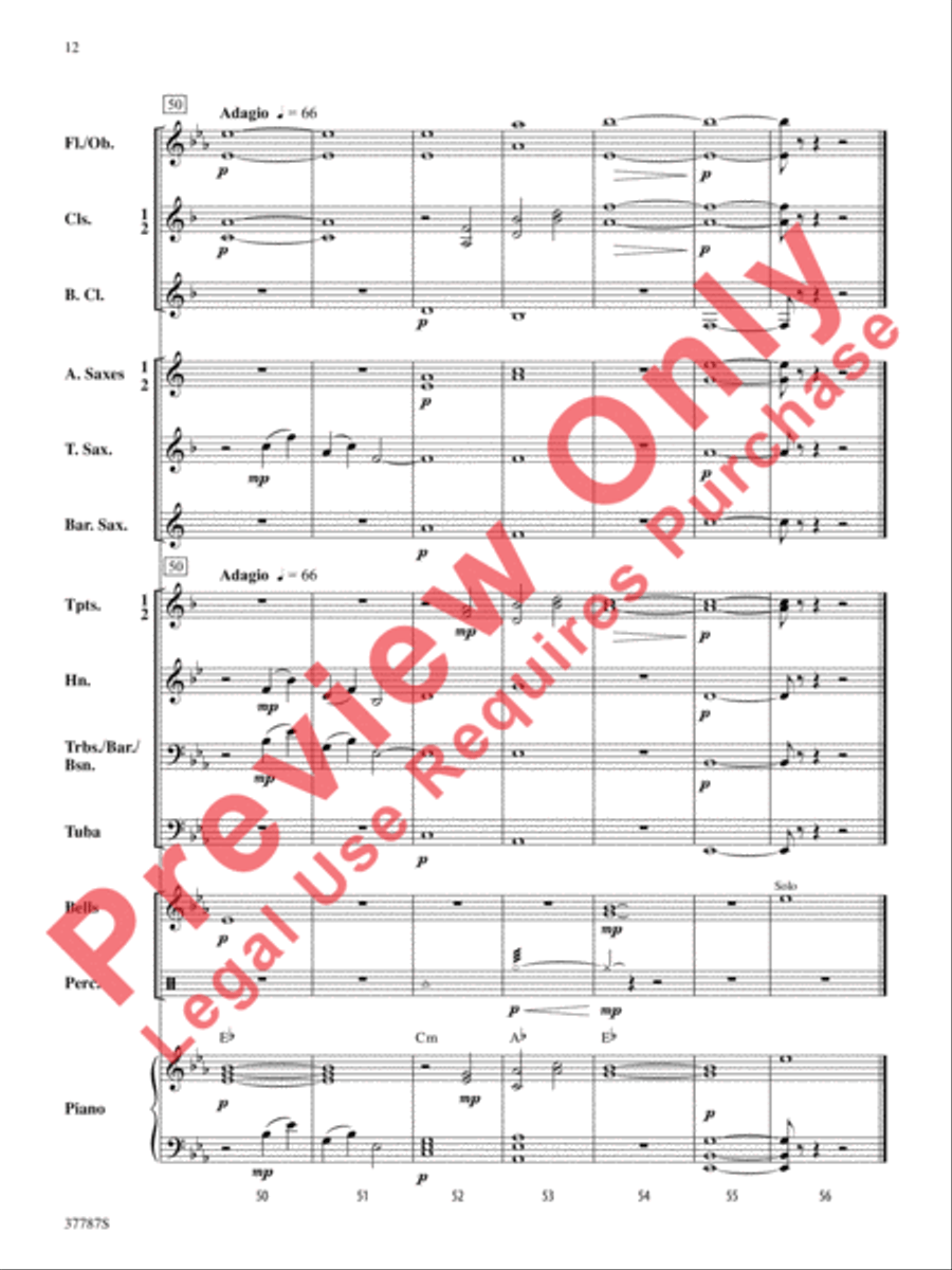 An Austrian Carol Concert Band scores gallery preview page 13
