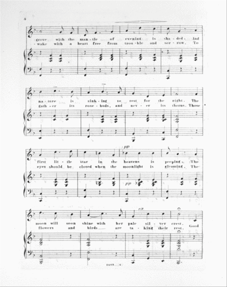 Little Daisy's Evening Prayer. Little Daisy! Good Night 4-Part scores gallery preview page 3