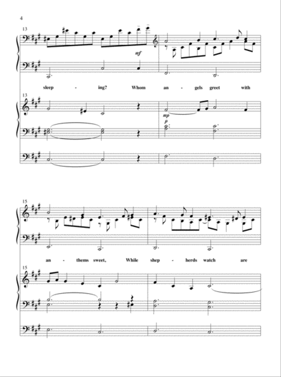 What Child Is This? Organ scores gallery preview page 4
