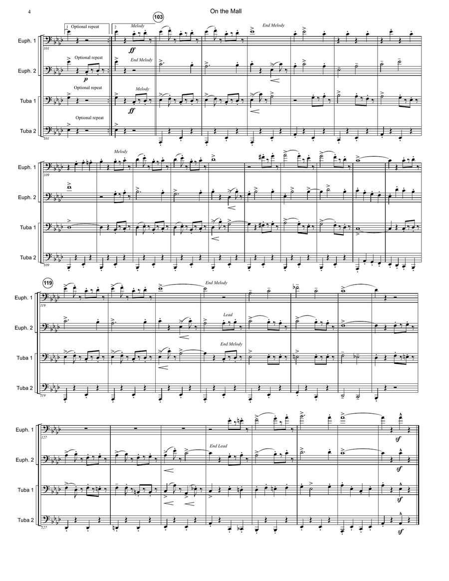 On the Mall Brass Ensemble scores gallery preview page 4