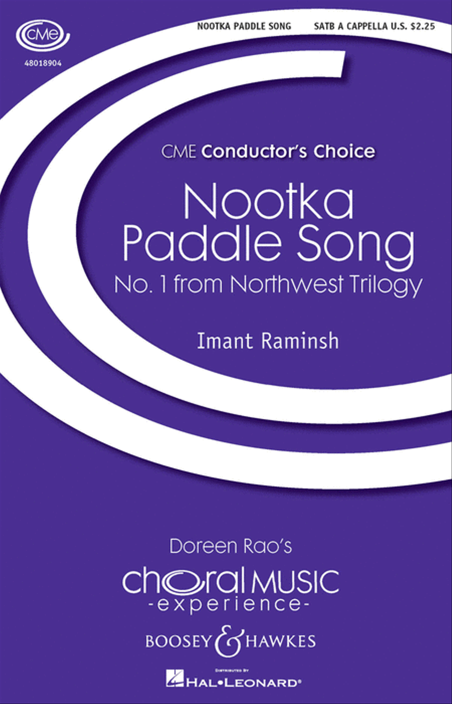 Nootka Paddle Song 4-Part scores gallery preview page 1