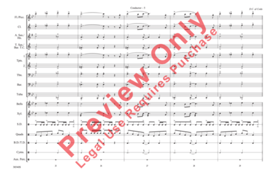 La Fiesta Del Tigre La Fiesta Del Tigre Marching Band scores gallery preview page 6