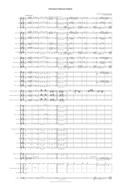 Ukrainian National Anthem for Young/School Concert Band image number null