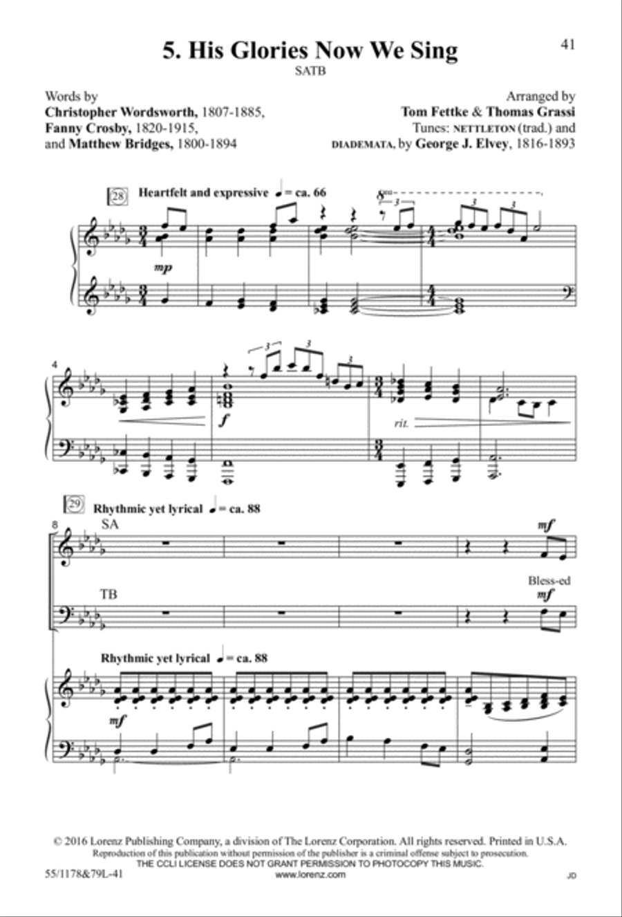 A Living Hope - SATB with Performance CD 4-Part scores gallery preview page 14