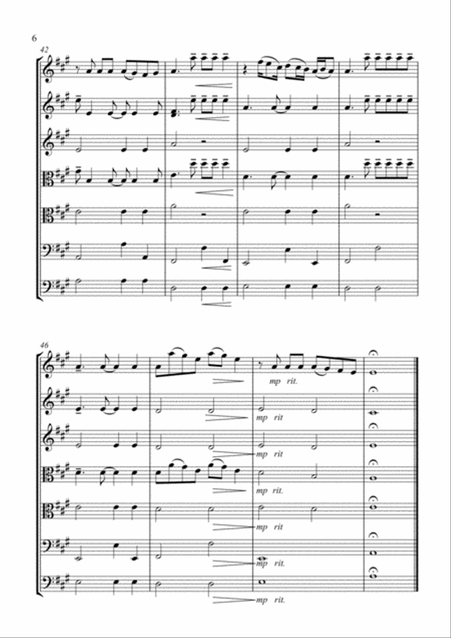 A Groovy Kind Of Love String Quartet scores gallery preview page 6