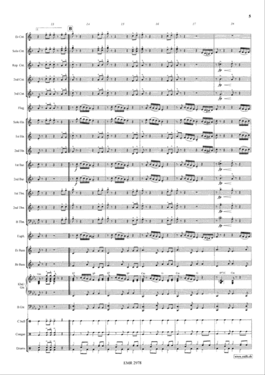 Rondo Alla Cubana Rondo Alla Cubana Brass Band scores gallery preview page 6