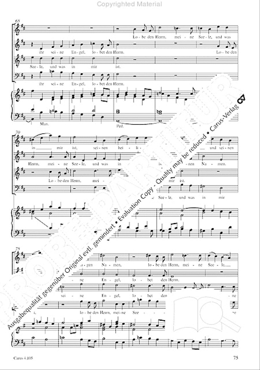 Choral collection Mendelssohn - editionchor Choir scores gallery preview page 76