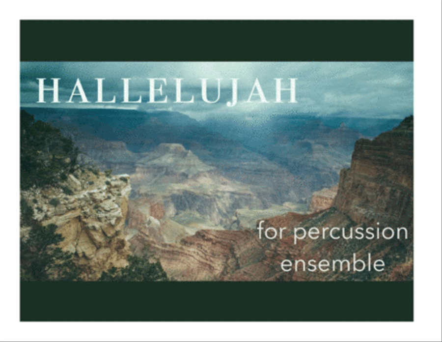 Hallelujah Percussion Ensemble scores gallery preview page 1