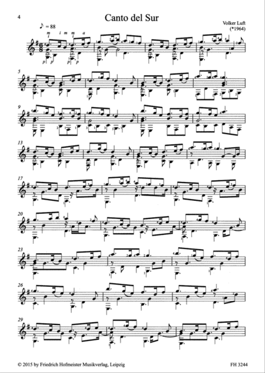 Süden Guitar scores gallery preview page 2