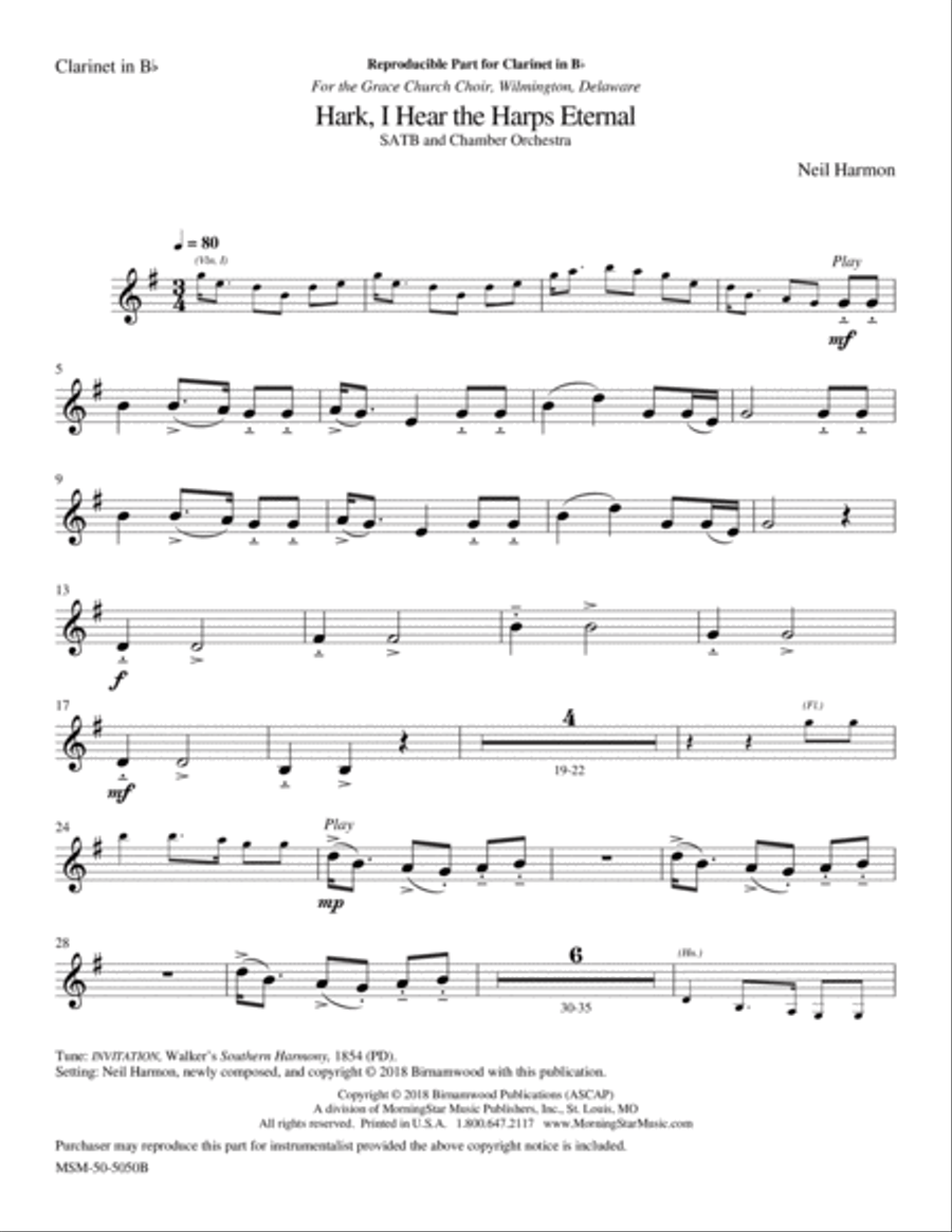 Hark, I Hear the Harps Eternal Choir scores gallery preview page 5