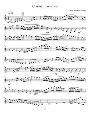 Clarinet Exercises