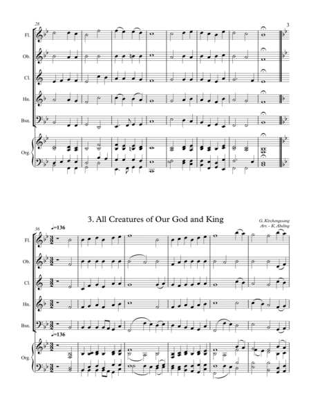 40 Beloved Christian Hymns Volume I (for Woodwind Quintet and optional Organ) image number null