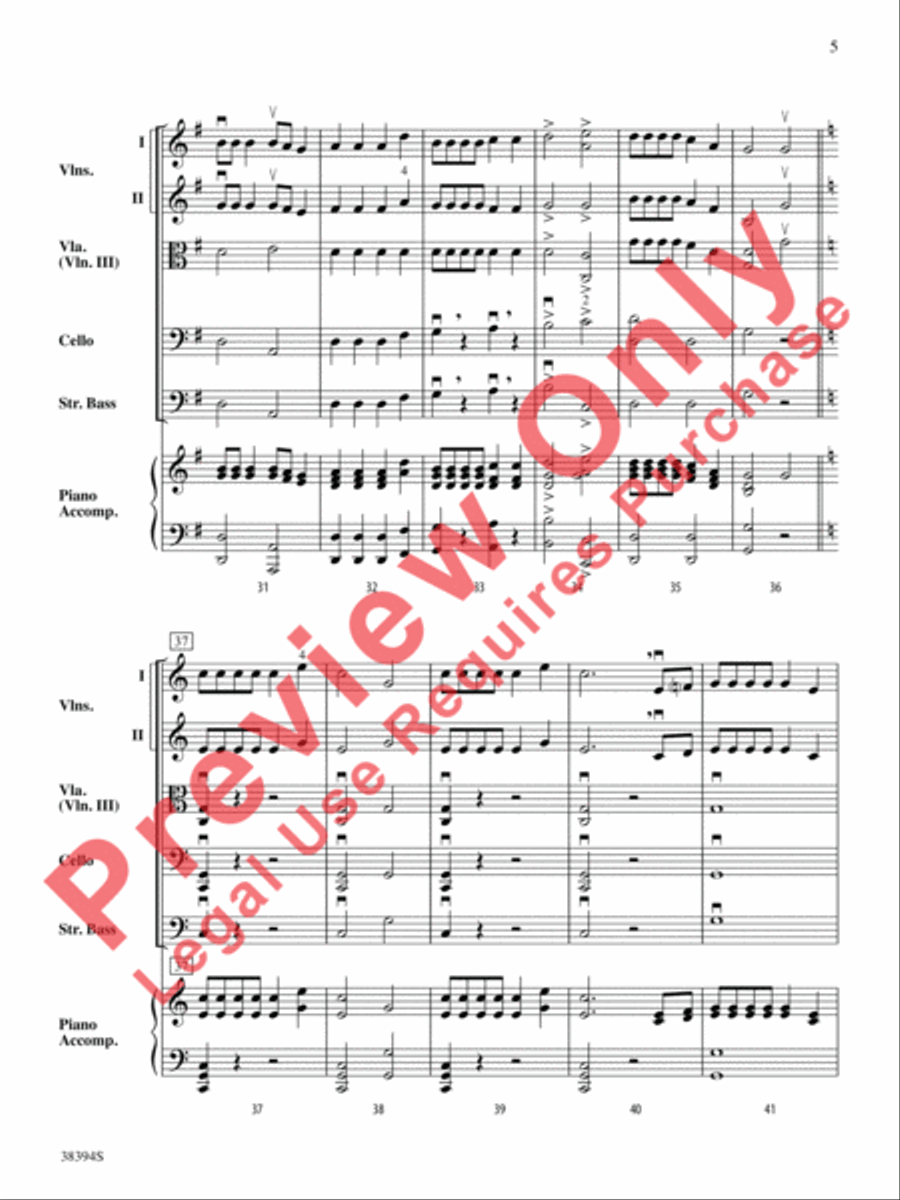 A House in Holland String Orchestra scores gallery preview page 6