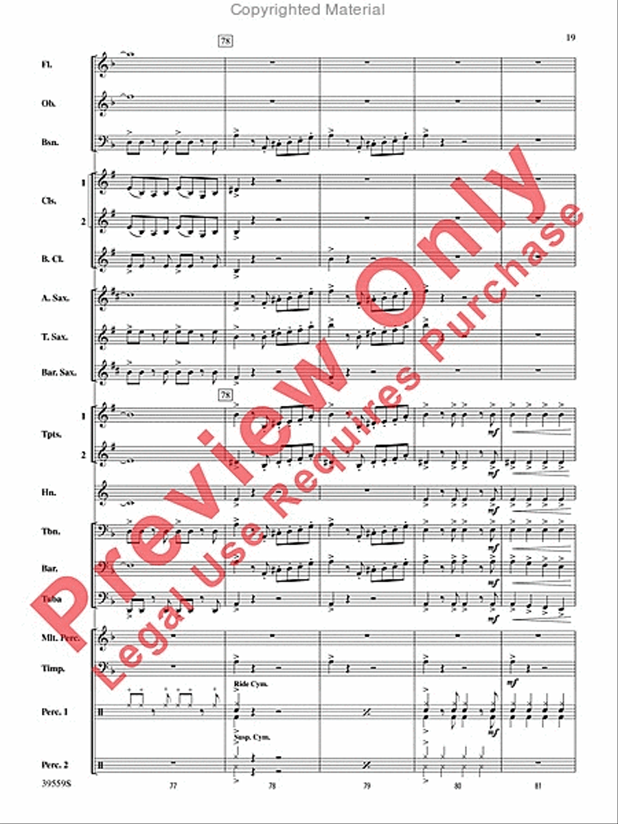 Wizards in Winter Concert Band scores gallery preview page 19