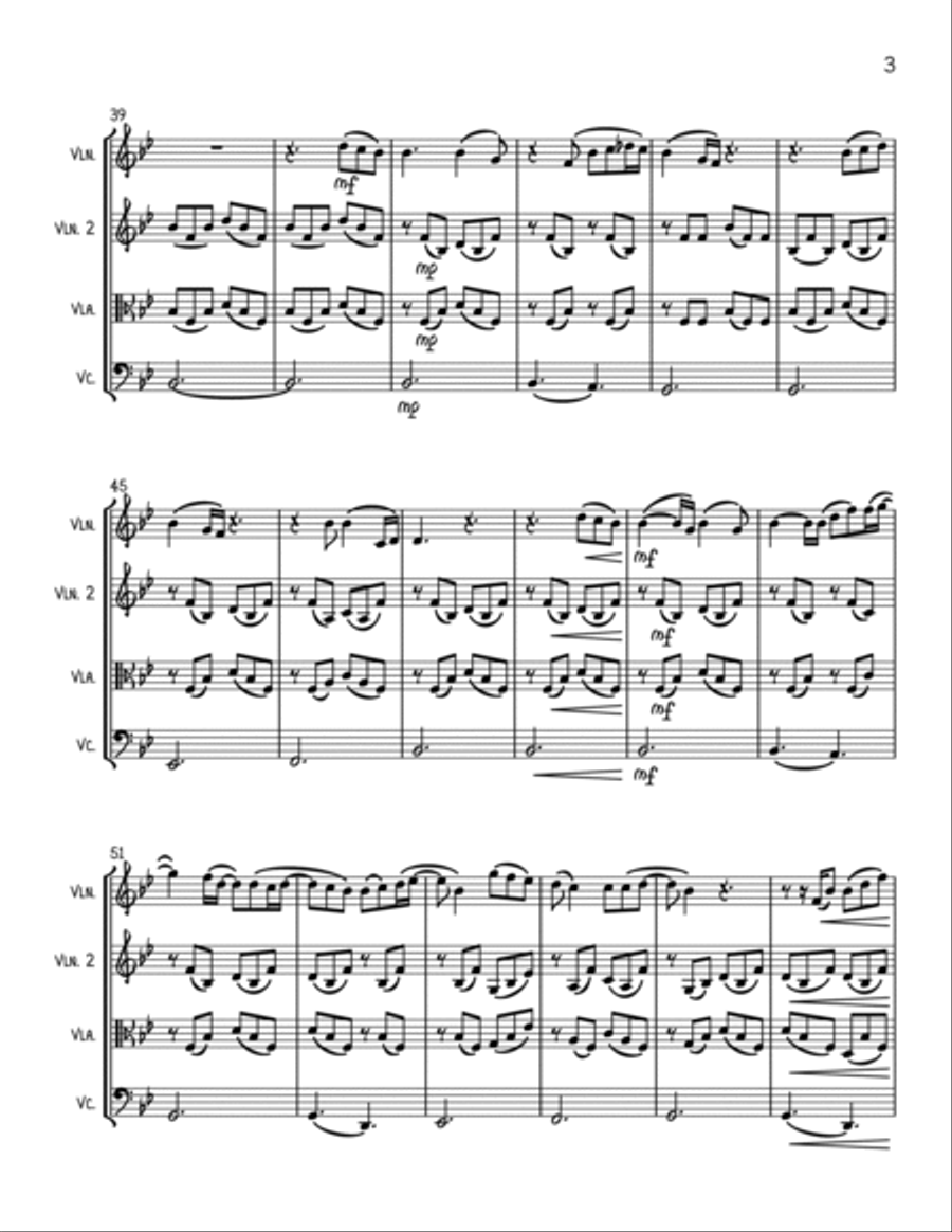 You Are The Reason String Trio scores gallery preview page 3