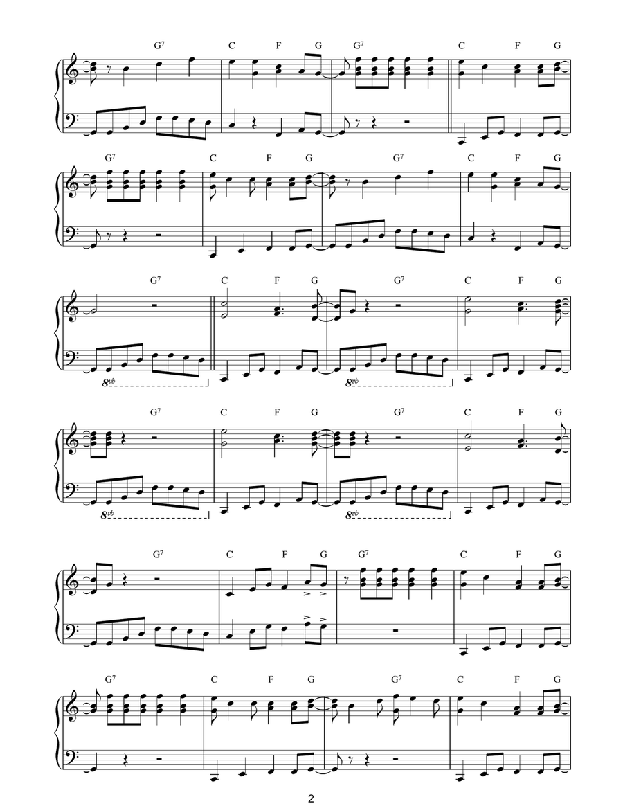 La Bamba La Bamba Piano Solo scores gallery preview page 2