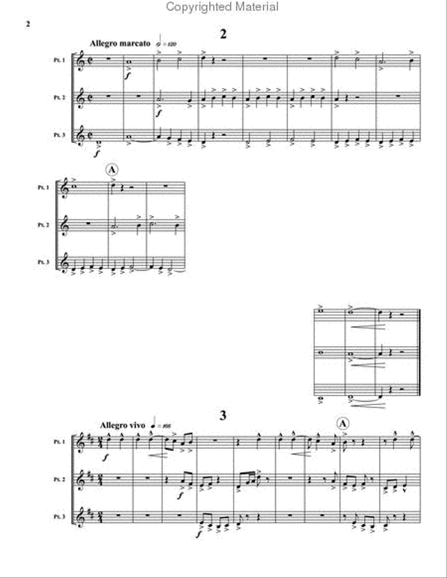 Musica Festiva Woodwind Trio scores gallery preview page 3