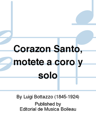 Corazon Santo, motete a coro y solo