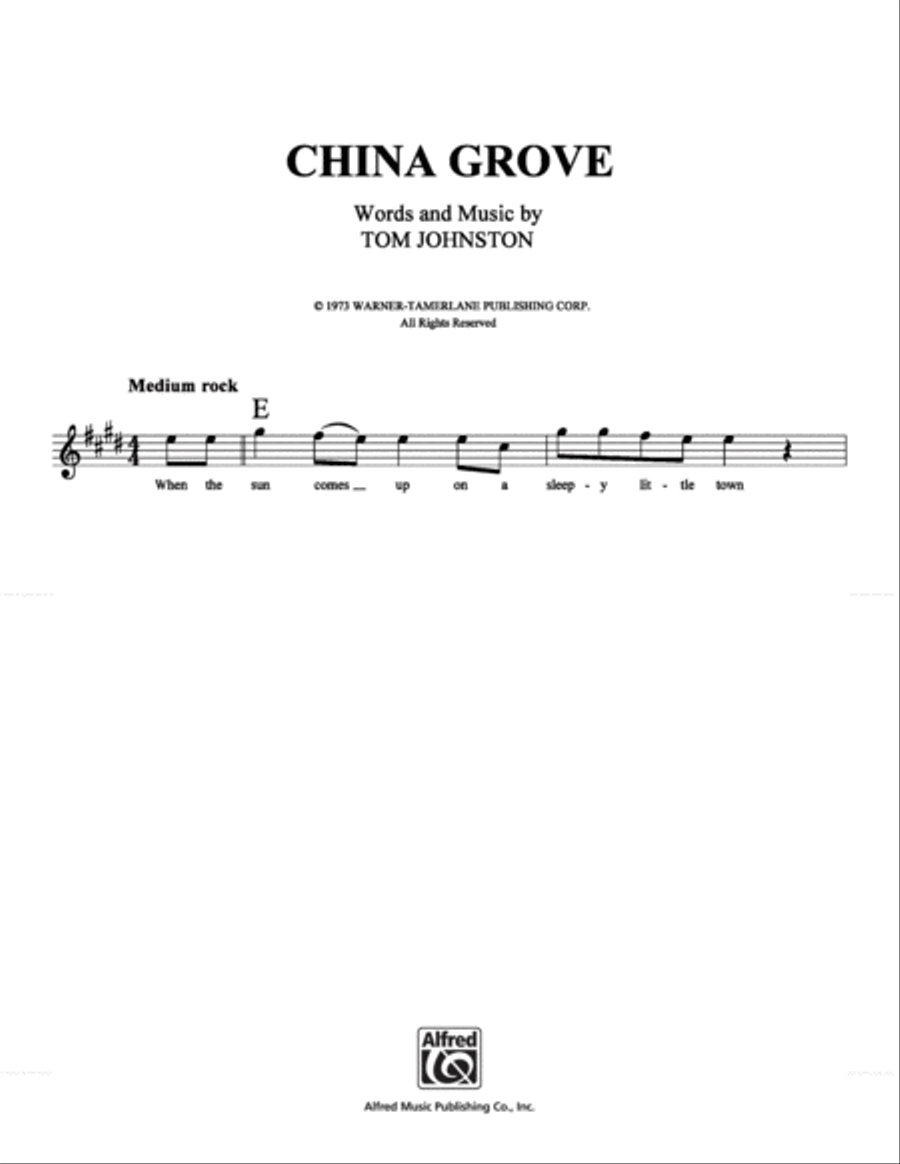 China Grove School and Community scores gallery preview page 1