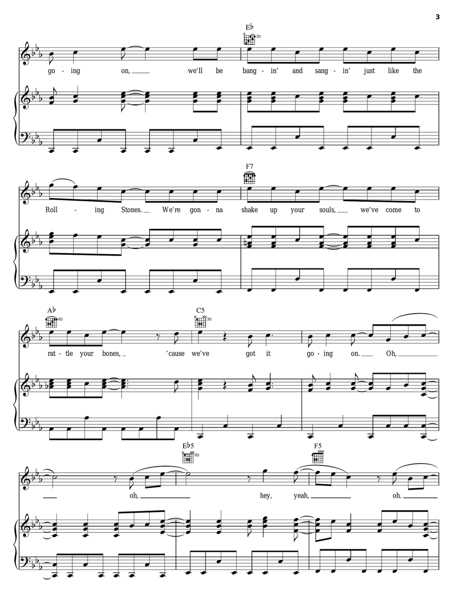 We Got It Going On Piano, Vocal, Guitar scores gallery preview page 3
