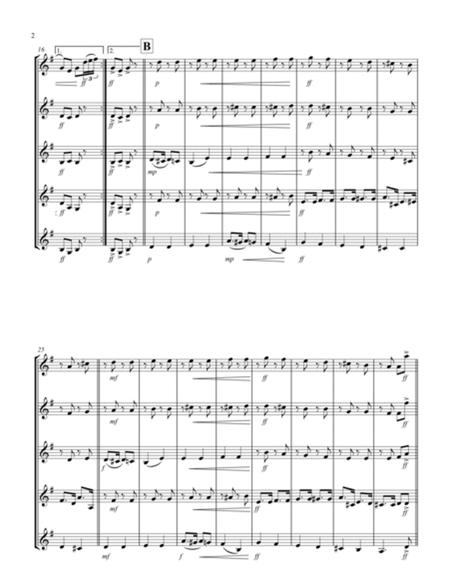 Russian Dance ("Trepak") (from "The Nutcracker Suite") (F) (Clarinet Quintet)