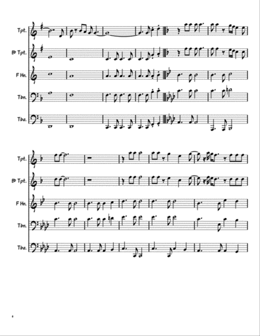 Galveston Brass Ensemble scores gallery preview page 4