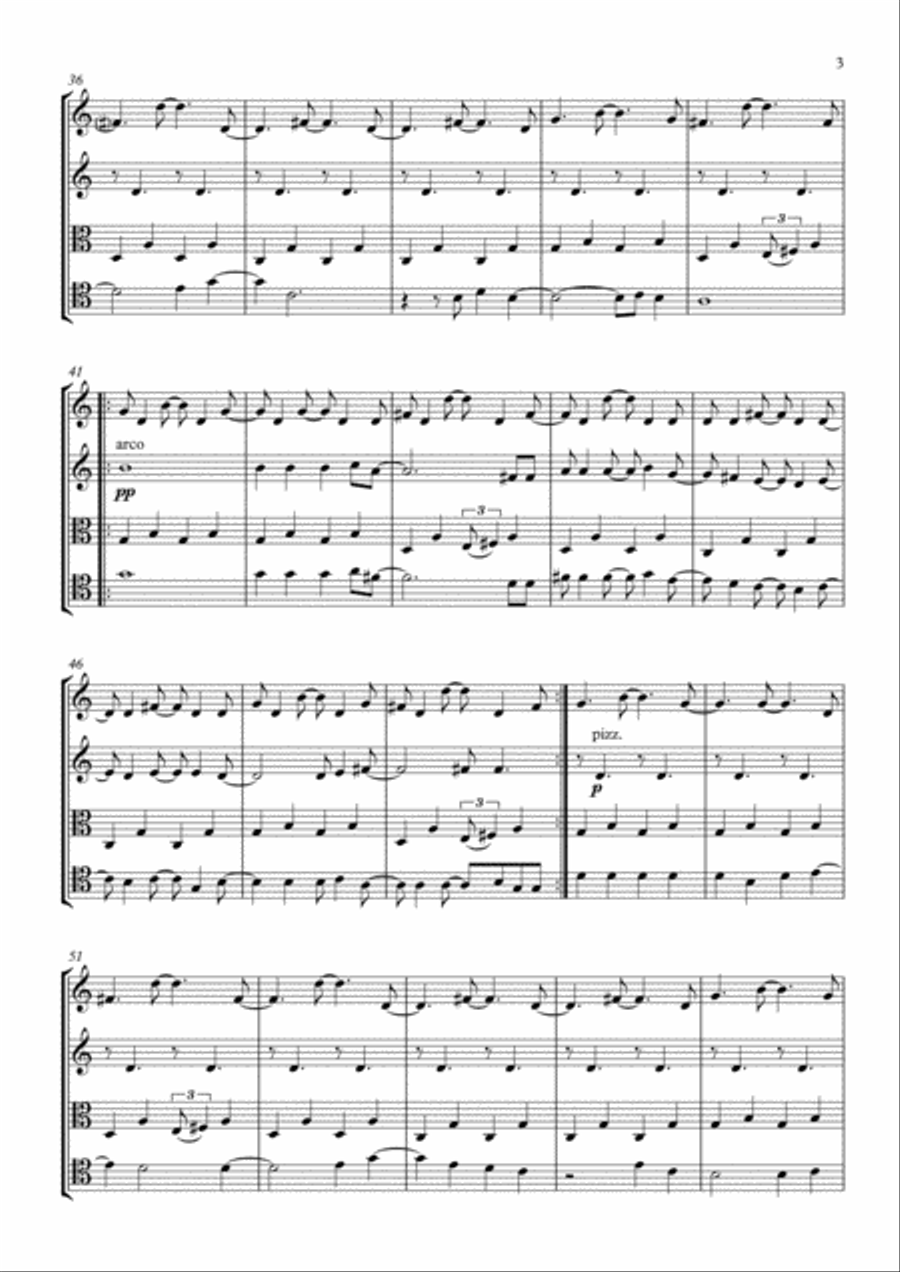 Such Great Heights String Quartet scores gallery preview page 3