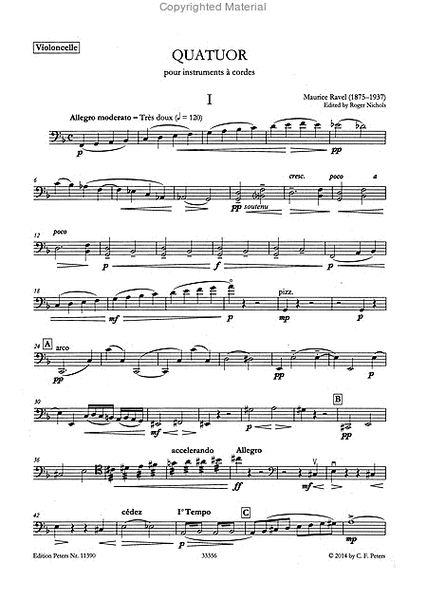 Quatuor à cordes en fa majeur (String Quartet in F)