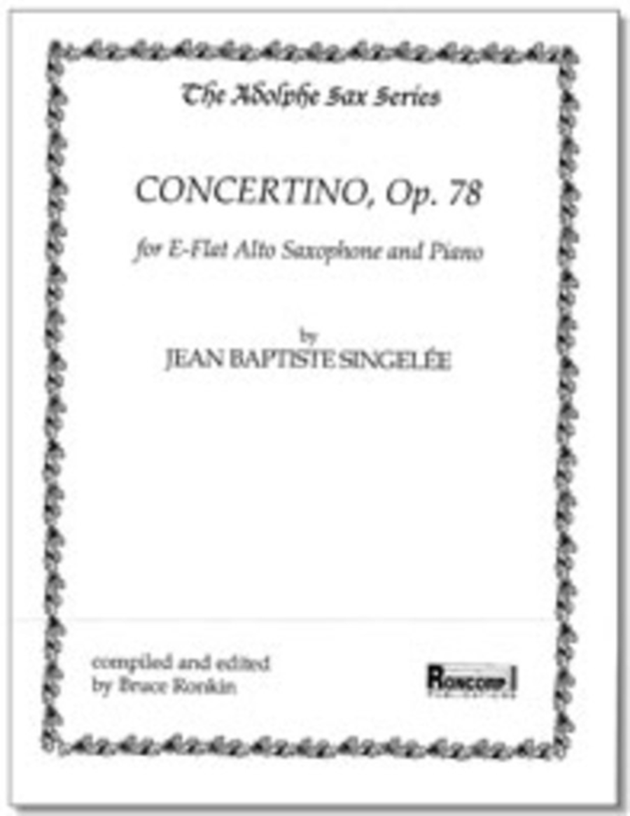 Concertino Op 78 Alto Sax/Pn0