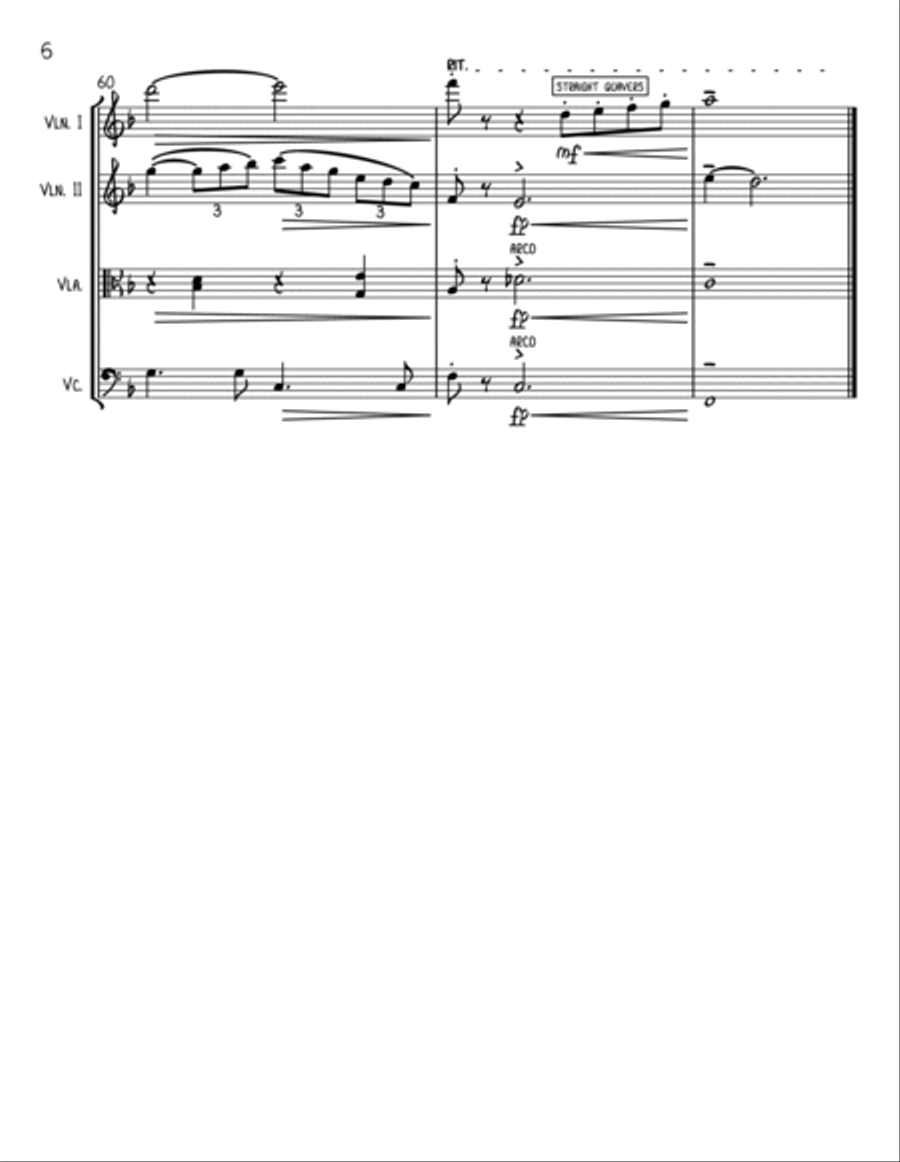 Heart And Soul String Quartet scores gallery preview page 6