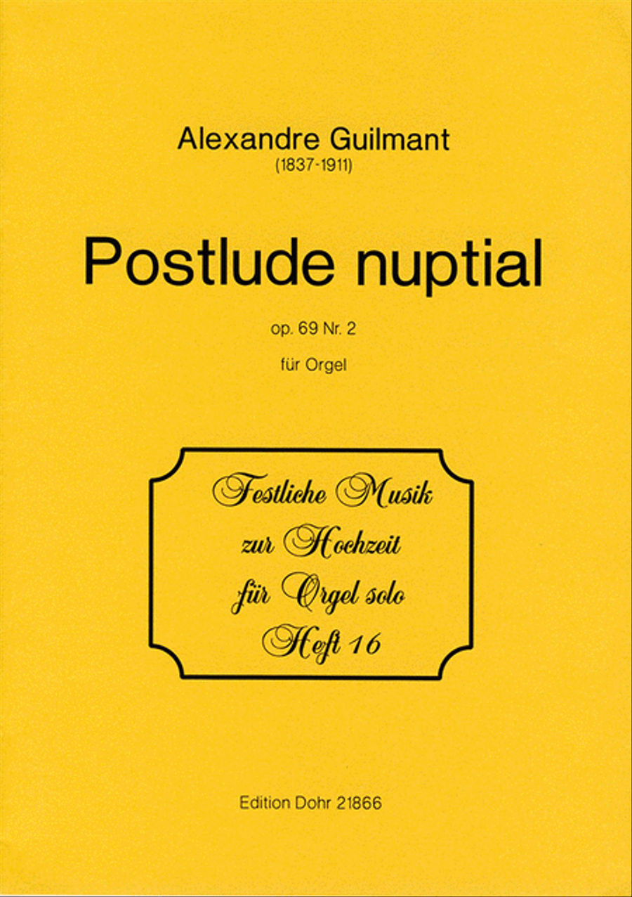 Postlude nuptiale für Orgel op. 69,2