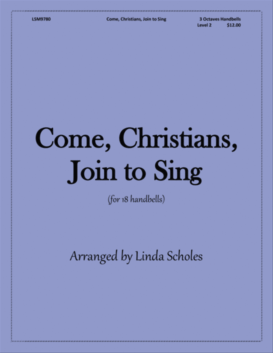 Come, Christians, Join to Sing (for 18 bells) Large Ensemble scores gallery preview page 1