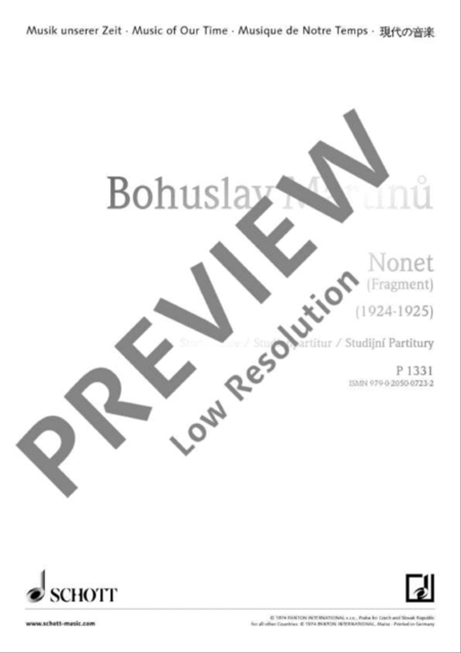 Nonet Piano scores gallery preview page 2