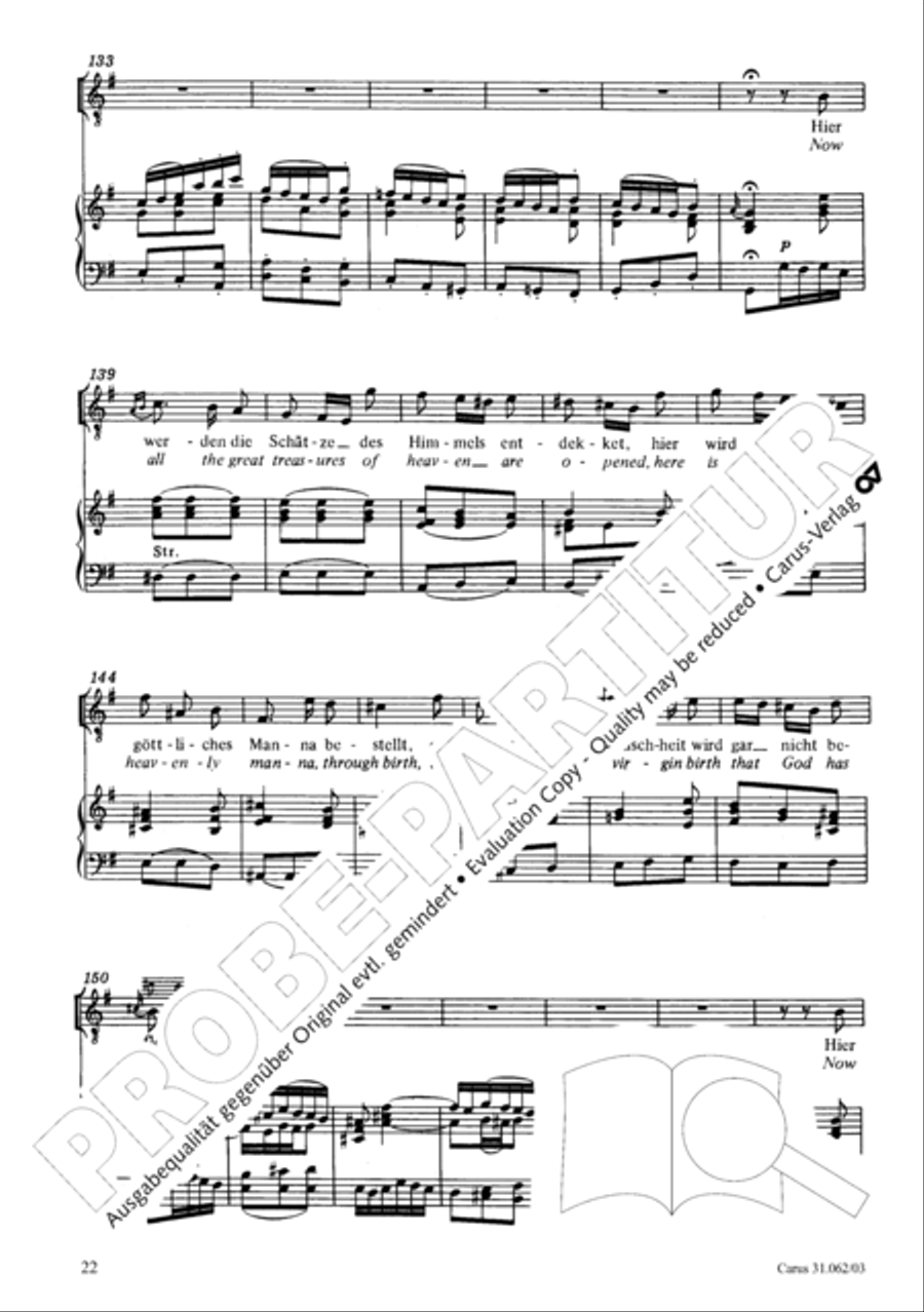 Now come, the nation's Saviour (Nun komm, der Heiden Heiland) 4-Part scores gallery preview page 23