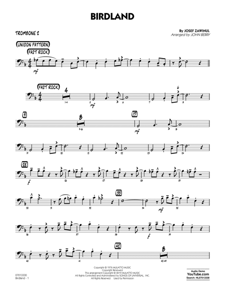 Birdland (arr. John Berry) - Trombone 2