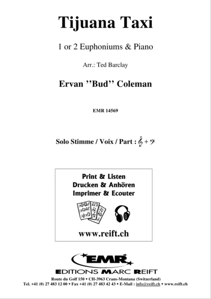 Tijuana Taxi Tijuana Taxi Euphonium Duet scores gallery preview page 2