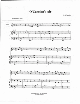 O'Carolan's Air for Harp and Flute