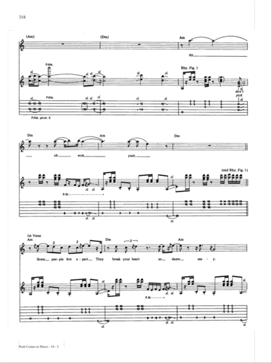 Push Comes To Shove Guitar Tablature scores gallery preview page 2
