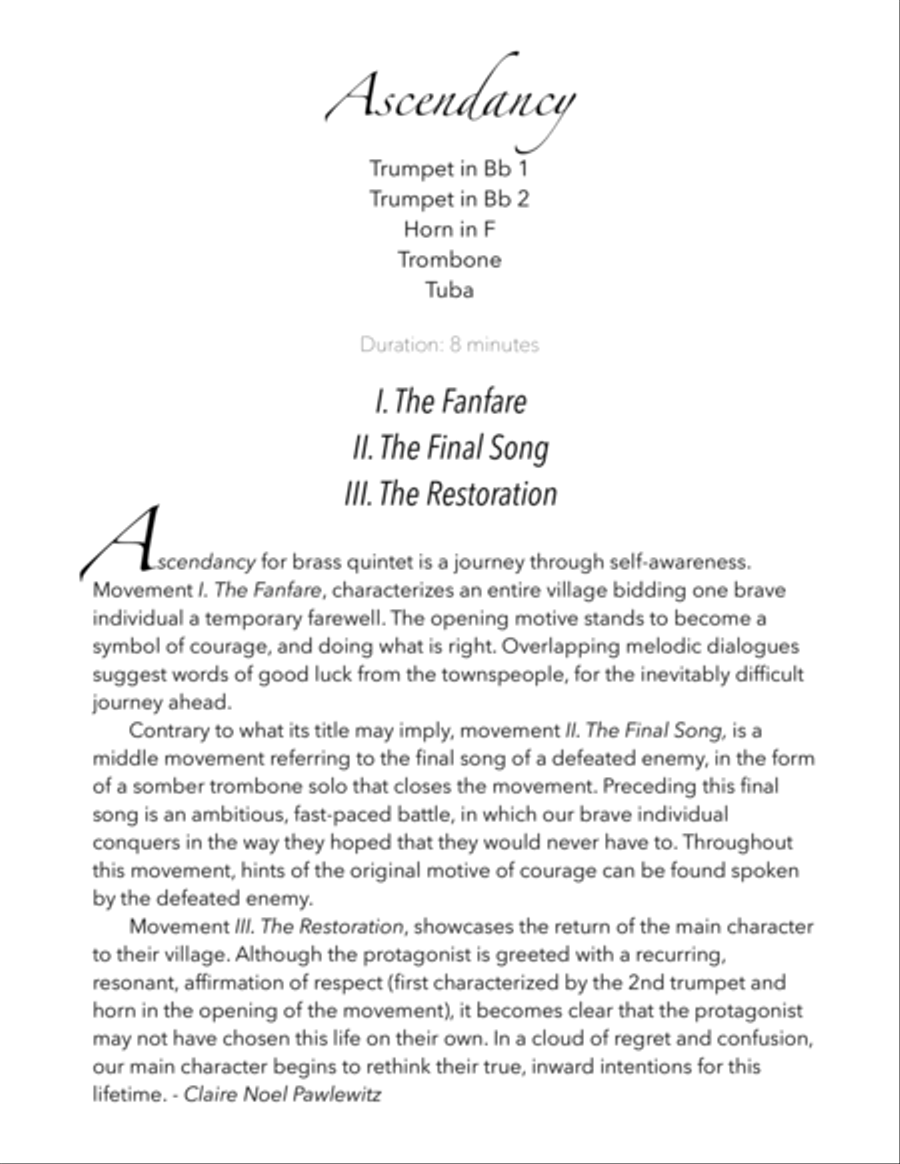 Ascendancy Ascendancy Brass Ensemble scores gallery preview page 4