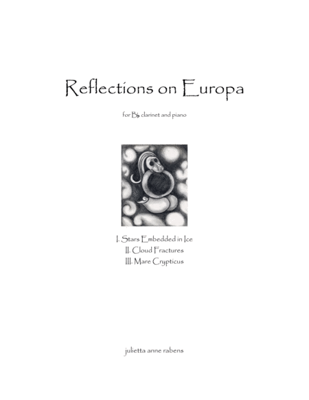Reflections on Europa for clarinet and piano image number null
