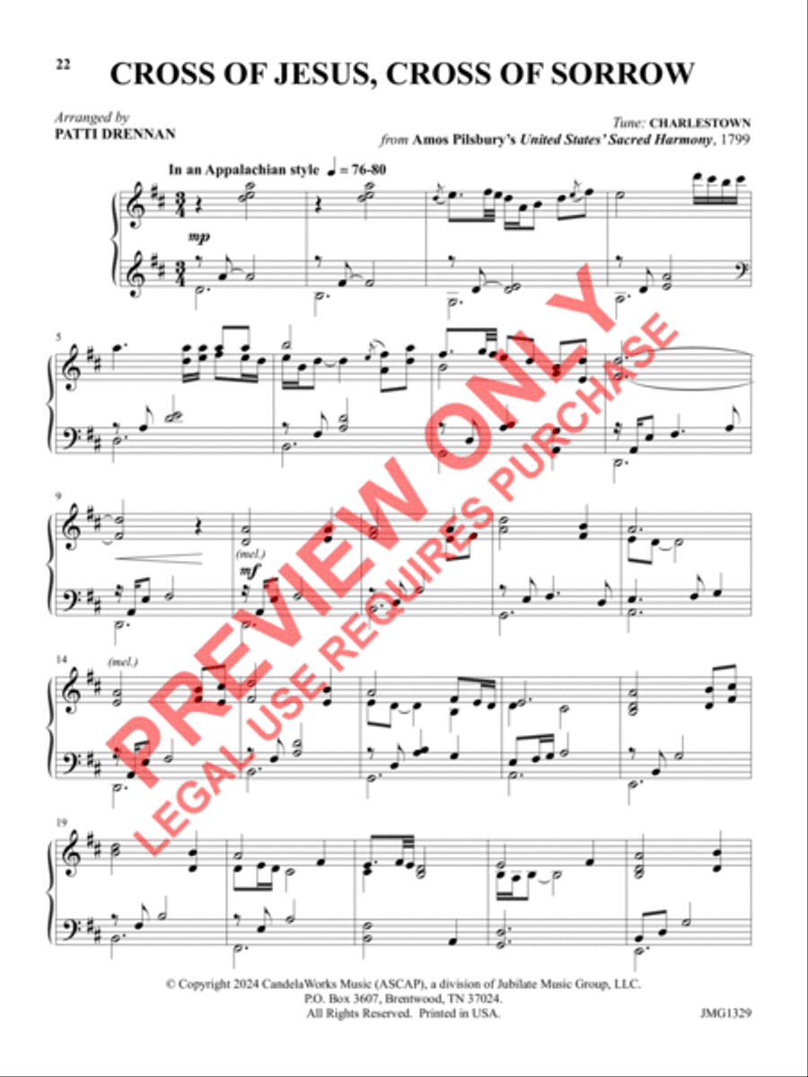 Portraits of the Passion Piano Solo scores gallery preview page 21