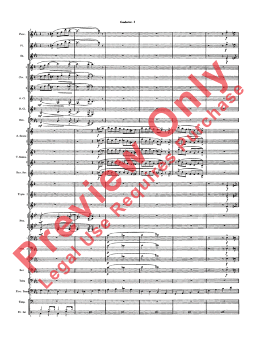 Five to Go Five to Go Concert Band scores gallery preview page 7