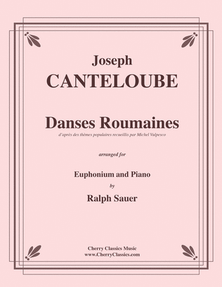 Danses Roumaines for Euphonium and Piano