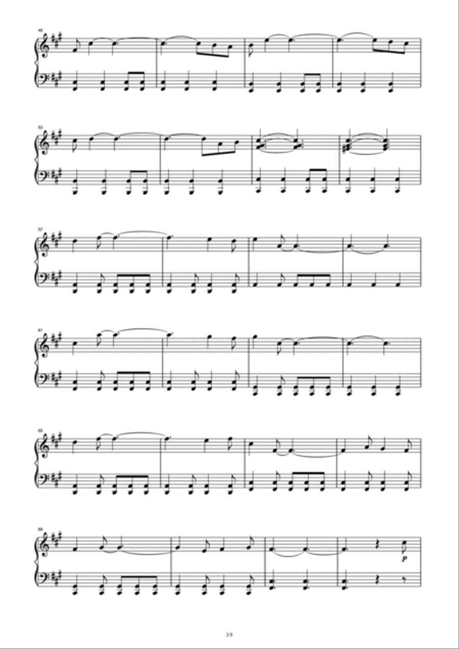 Up Is Down Up Is Down Piano Solo scores gallery preview page 3