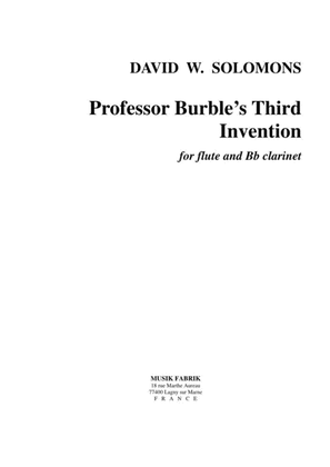 Professor Burble's 3rd invention