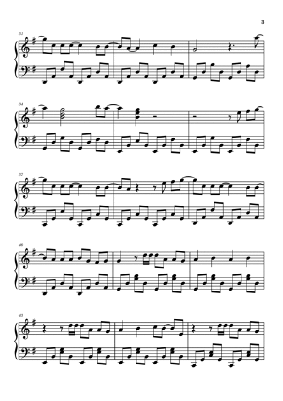 At Your Worst At Your Worst Piano Solo scores gallery preview page 3